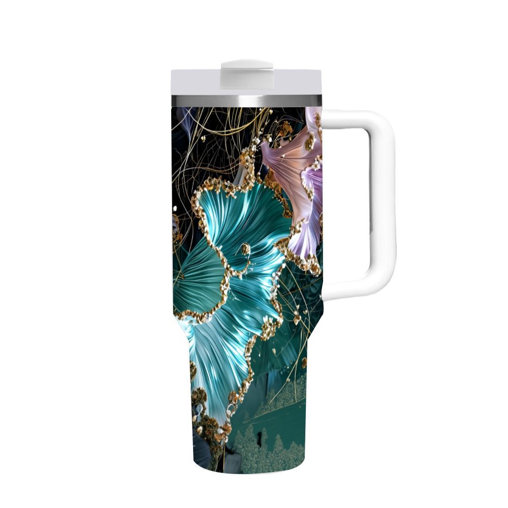 Home Office Hours - 40Oz Insulated Tumbler with Handle And