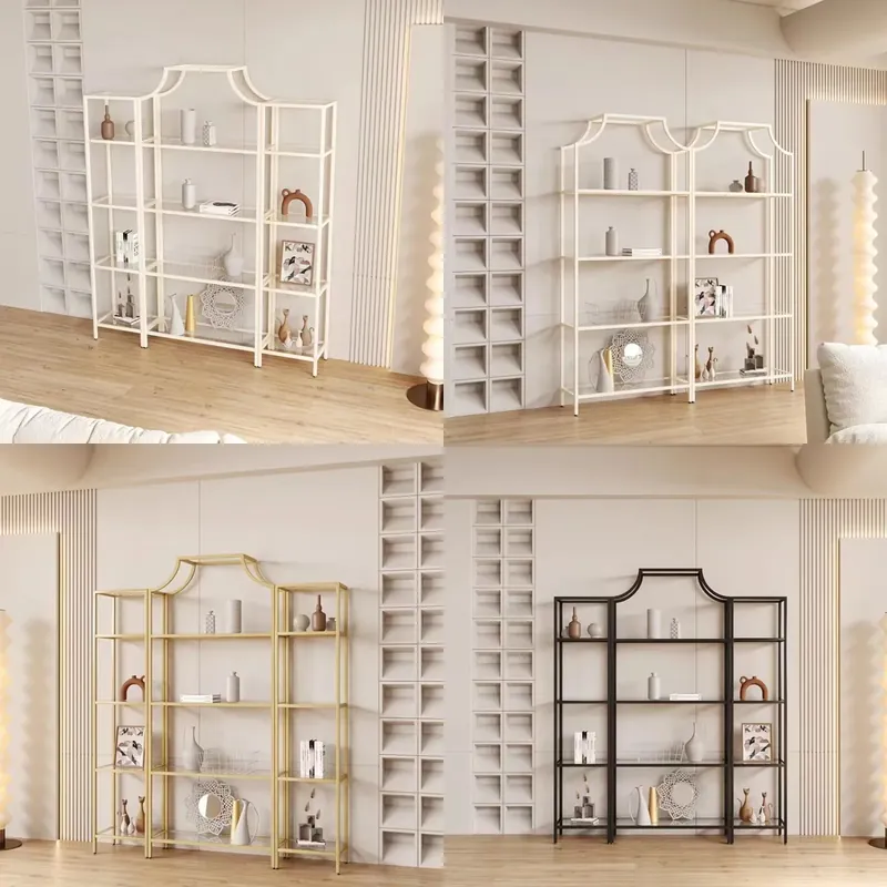 Home Office Room - Modern Wrought Iron Floor Display Rack