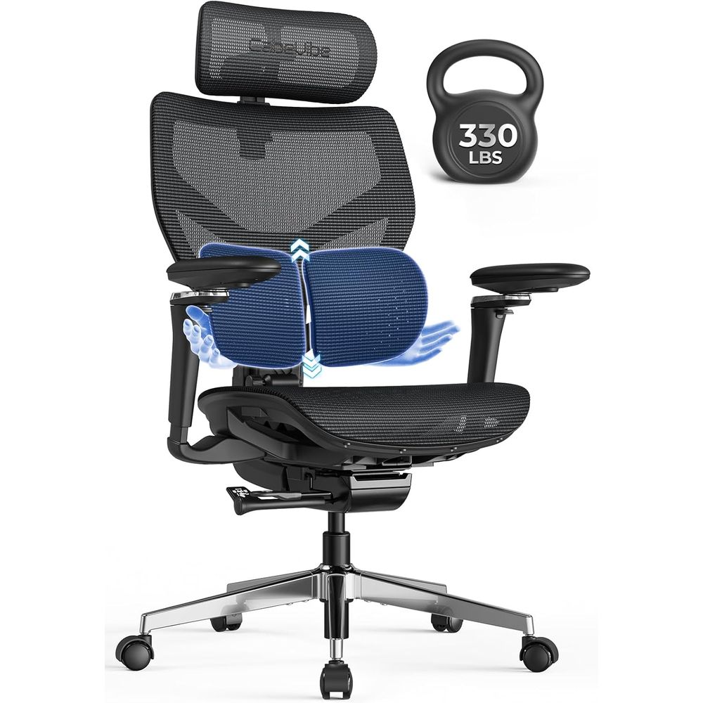 Ergonomic Oice Chair with Lumb - Home Office Hours recension och pris
