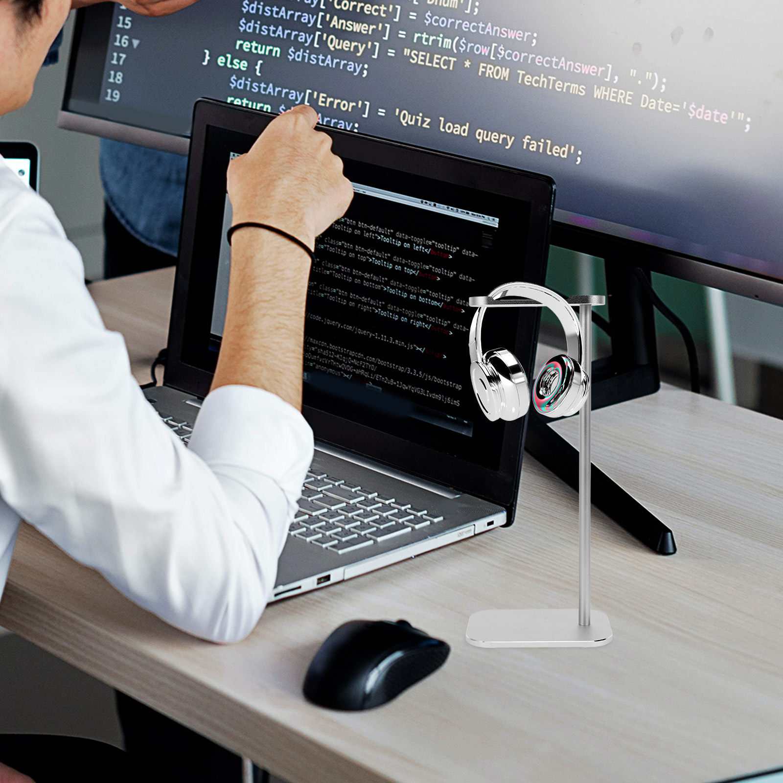 Versatile Headphone Stand Head - Home Office Headset recension och pris