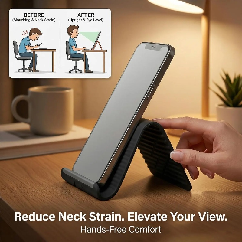 Flexible Foldable Silicone Pho - Home Office Setup recension och pris