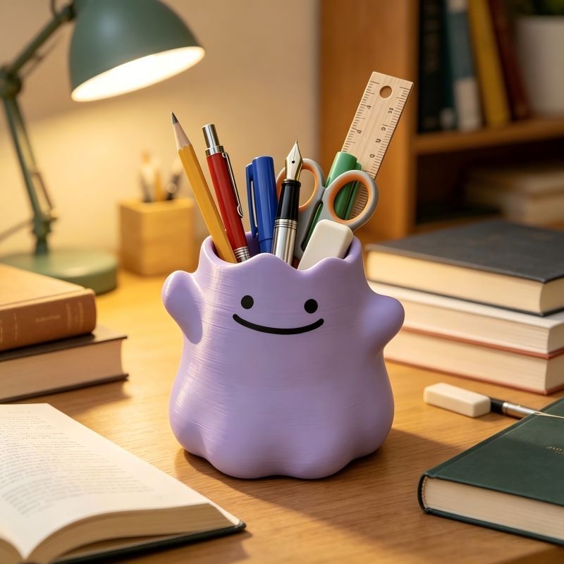 Cartoon Character Pen Holder C - Home Office Setup recension och pris
