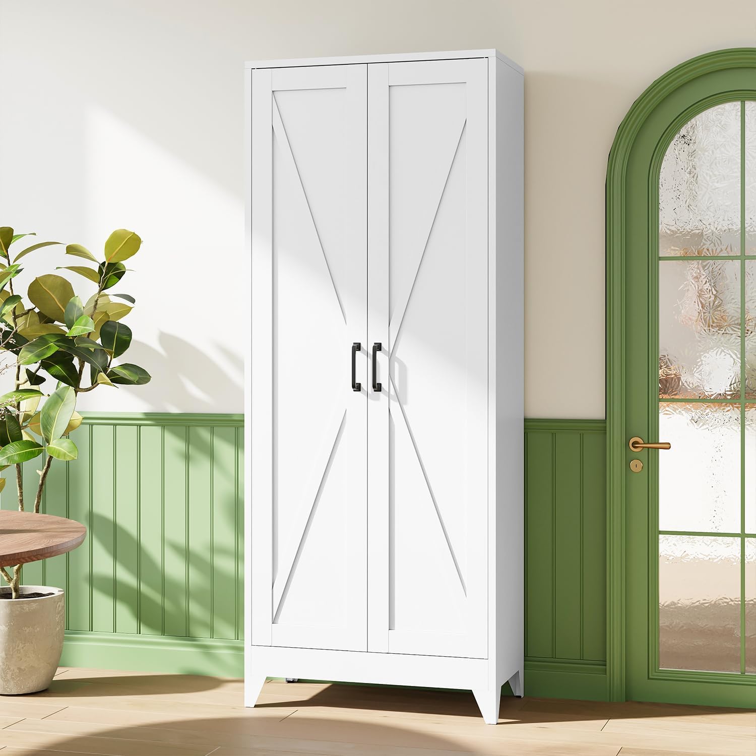 Tall Metal Storage Cabinet, Fr - Home Office Kitchen recension och pris