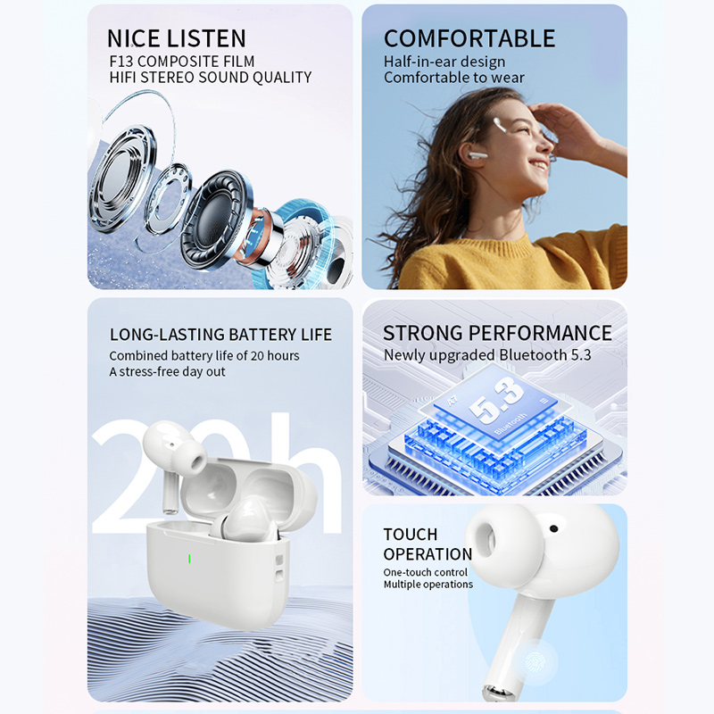 2025 Air Pro Wireless Bluetoot - Home Office Headset recension och pris