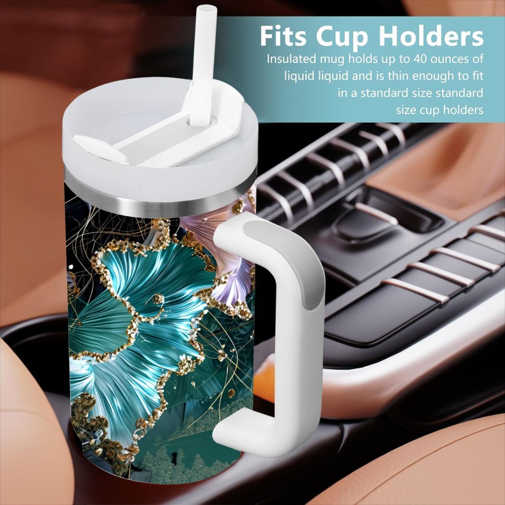 40Oz Insulated Tumbler with Ha - Home Office Hours recension och pris