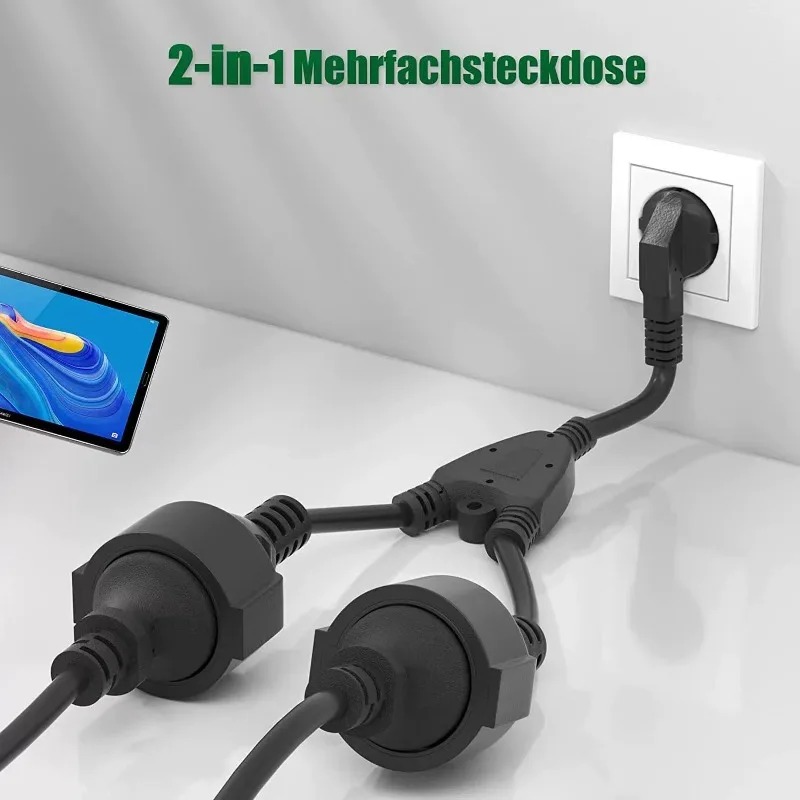 With 2 Outlets,Protective Cont - Home Office Contact recension och pris